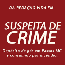DEPÓSITO DE GÁS É CONSUMIDO POR INCÊNDIO EM PASSOS (MG)